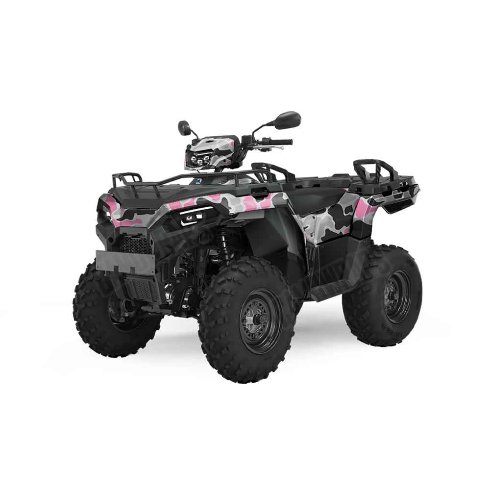 Old School Duck Pink Tiger ATV Wraps
