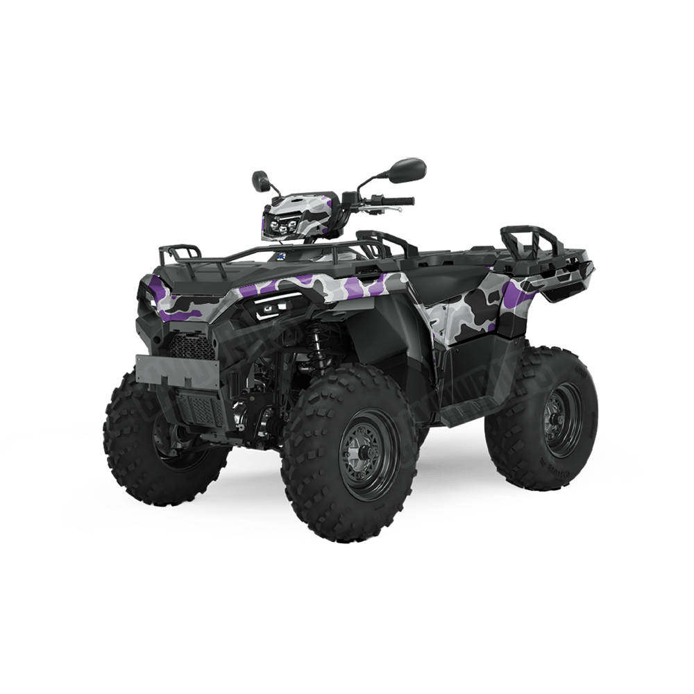 Old School Duck Purple Tiger ATV Wraps