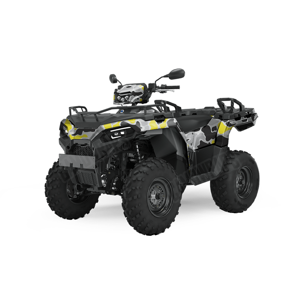 Old School Duck Yellow Tiger ATV Wraps