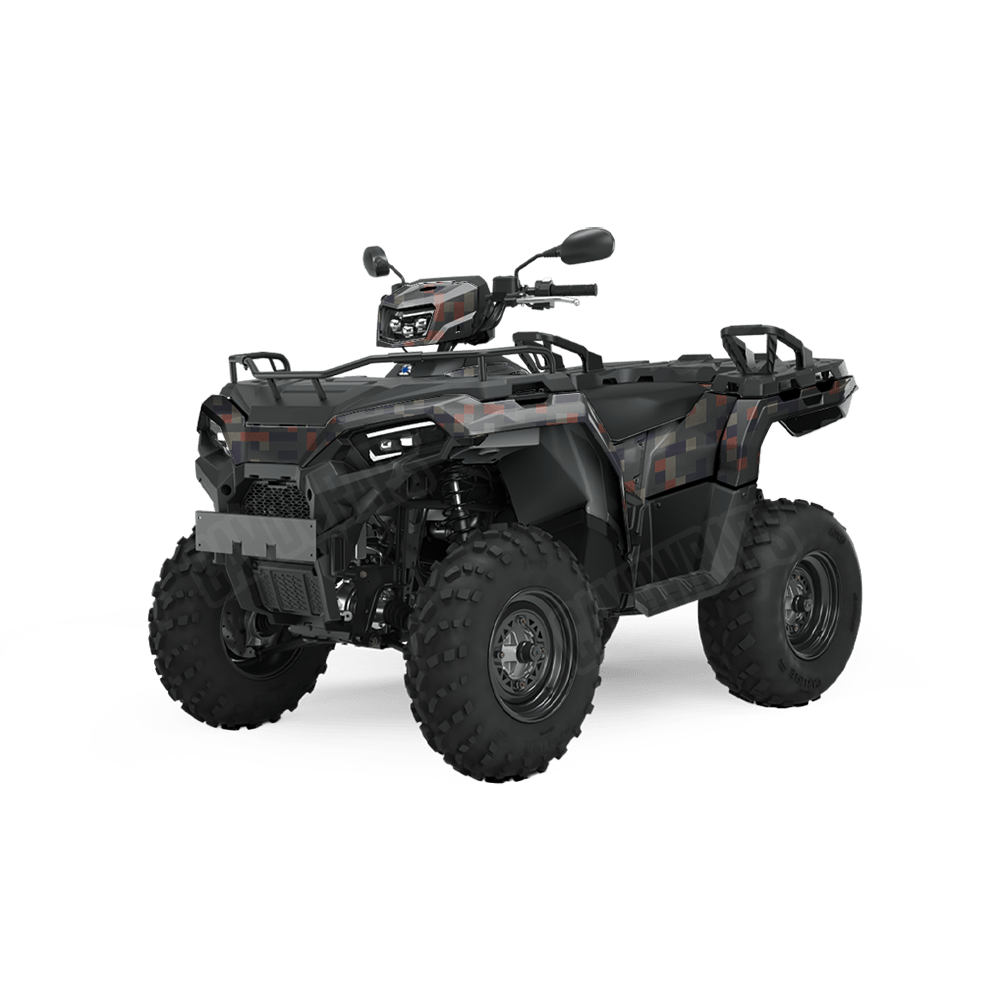 Pixel Blue Copper ATV Wraps