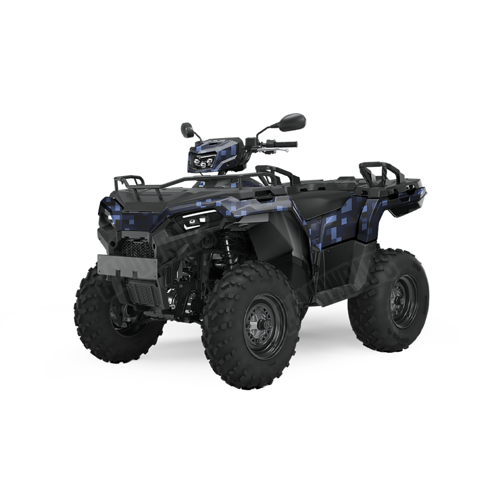 Pixel Blue Midnight ATV Wraps