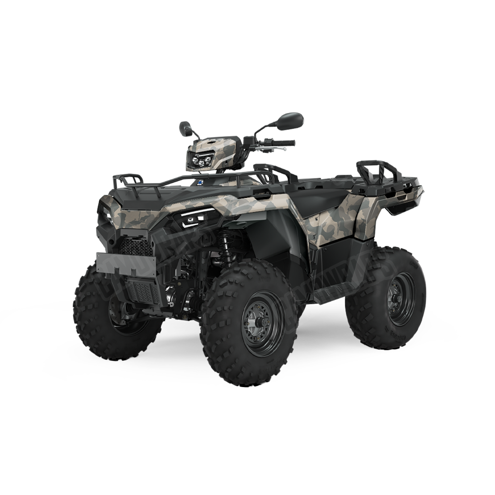 Large Ragged Army ATV Camo Vinyl Wrap