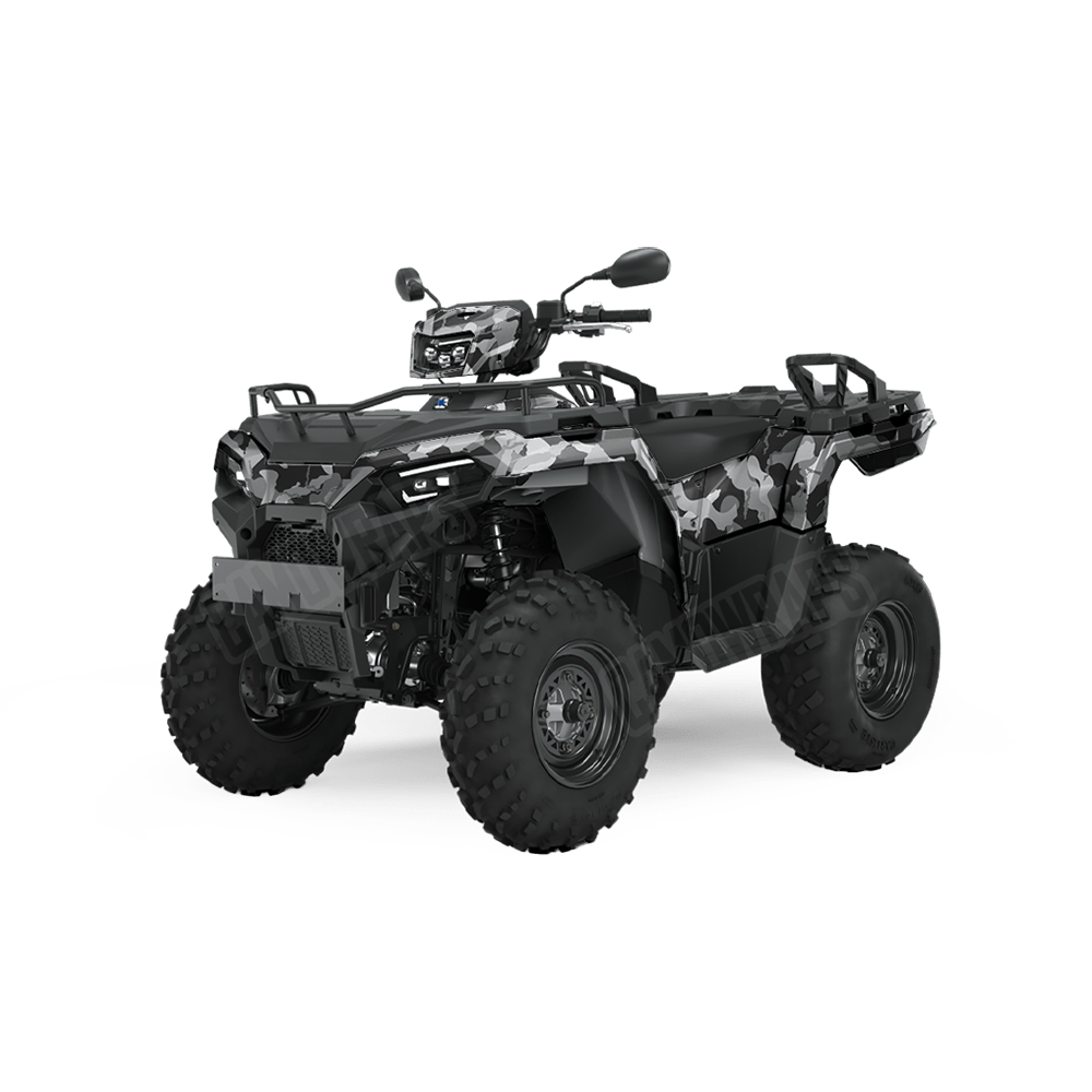 Large Ragged Urban Night Camo ATV Vinyl Wrap