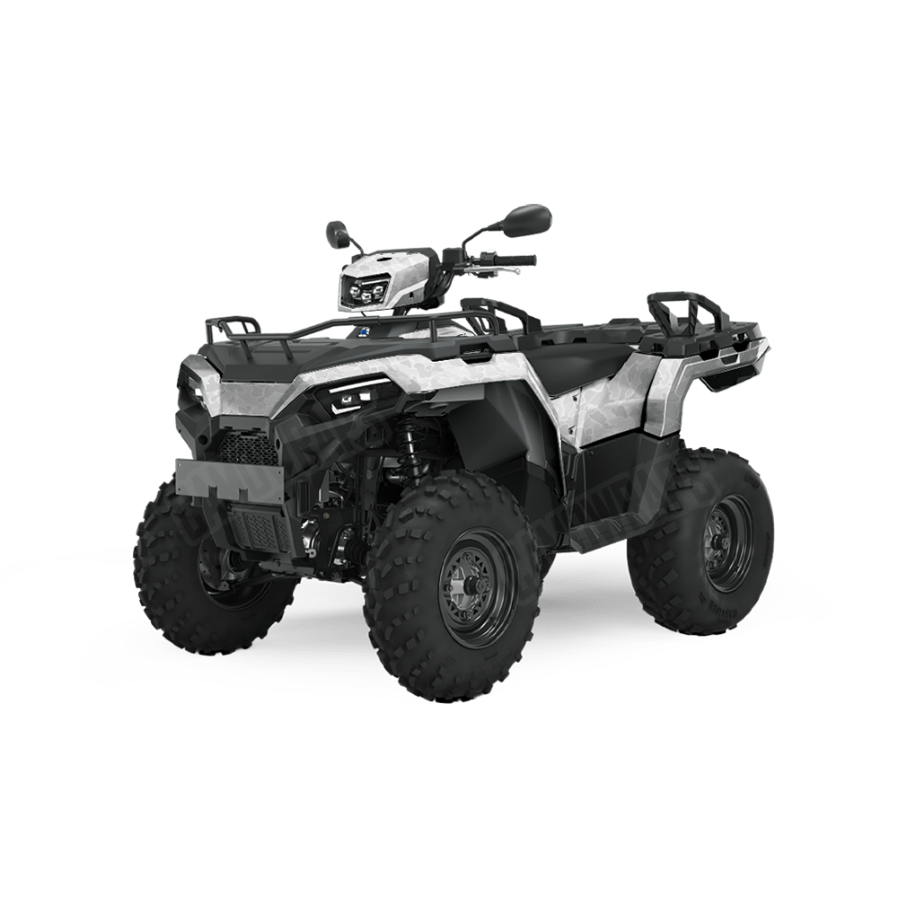 Old School Duck Elite White ATV Wraps