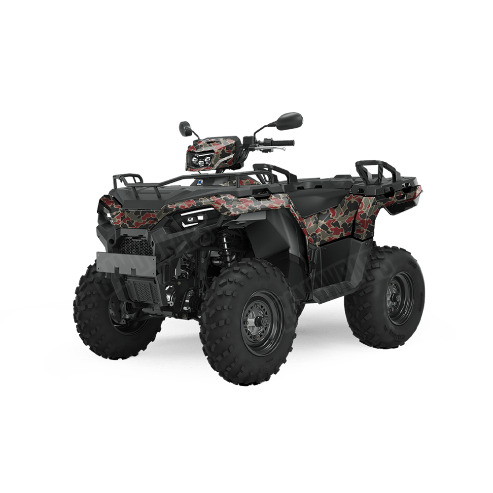 Old School Duck Militant Red ATV Wraps