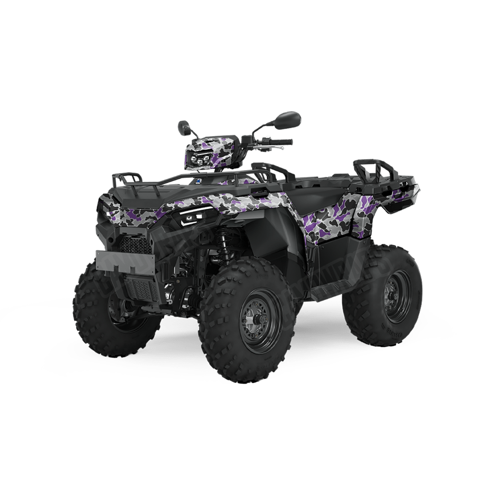 Old School Duck Purple Tiger ATV Wraps