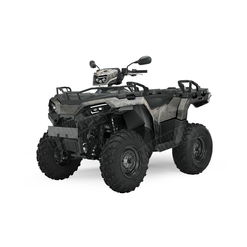 Pasted Army Camo ATV Vinyl Wrap