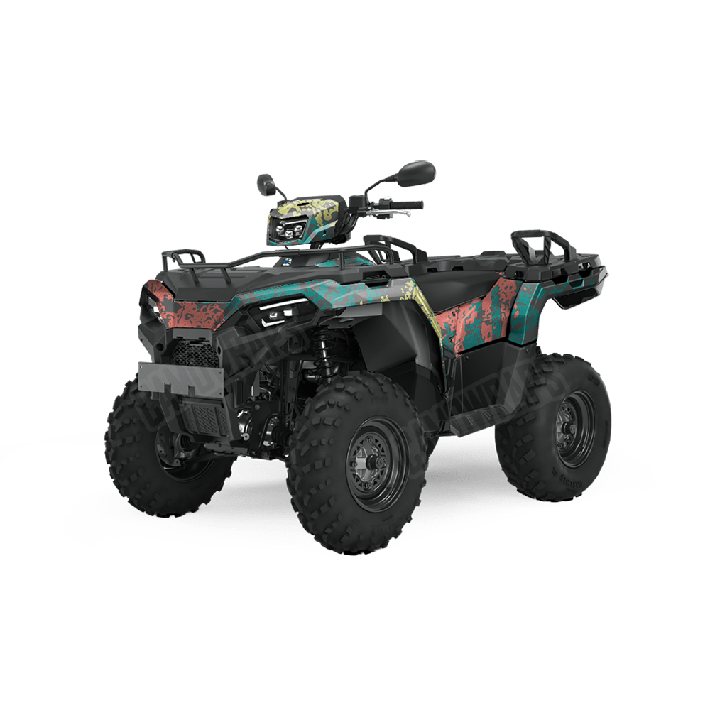 Pasted Fiesta Camo ATV Vinyl Wrap