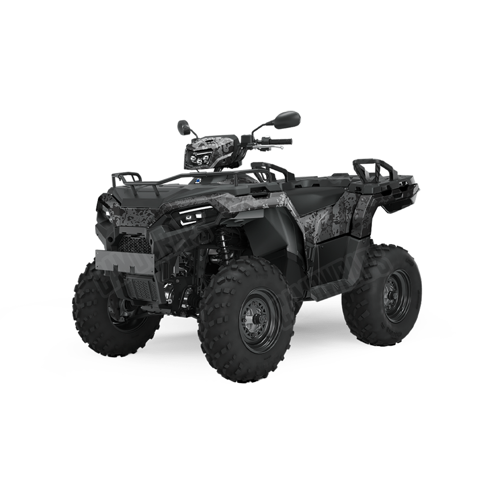 Pasted Midnight Camo ATV Vinyl Wrap