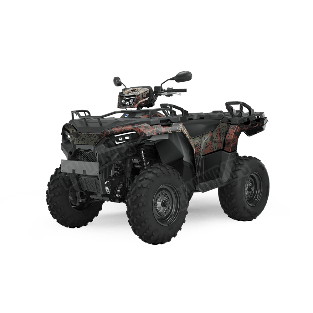 Pasted Militant Copper Camo ATV Vinyl Wrap