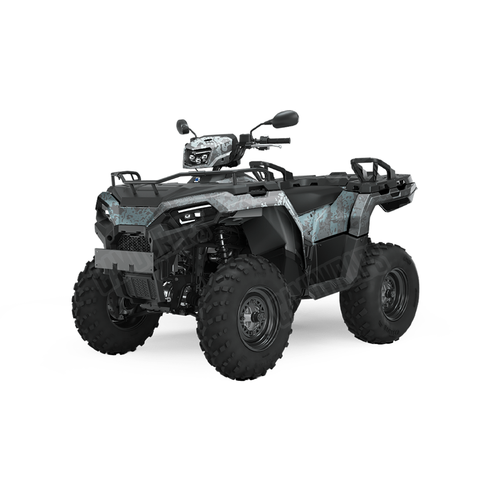 Pasted Overcast Camo ATV Vinyl Wrap