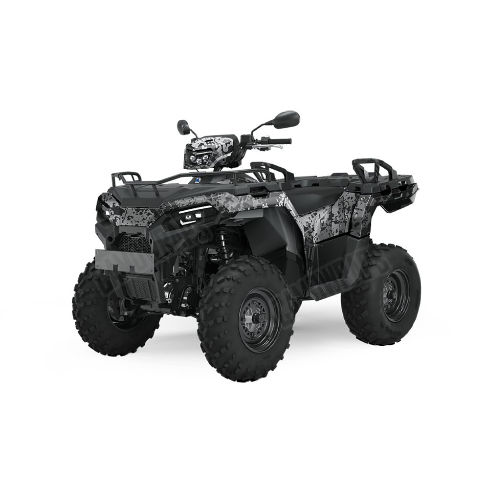 Pasted Urban Night Camo ATV Vinyl Wrap