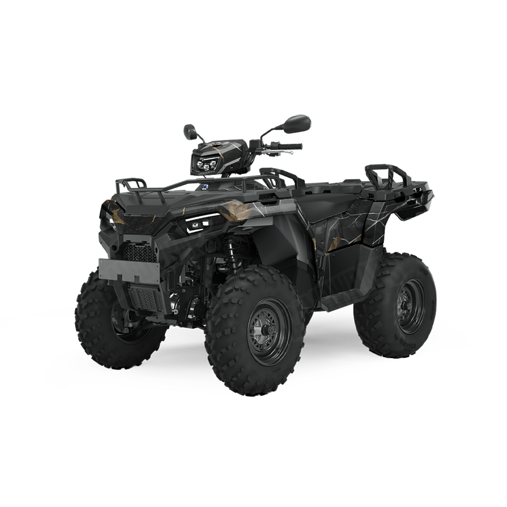 Realtree XTRA Colors Black ATV Camo Vinyl Wrap