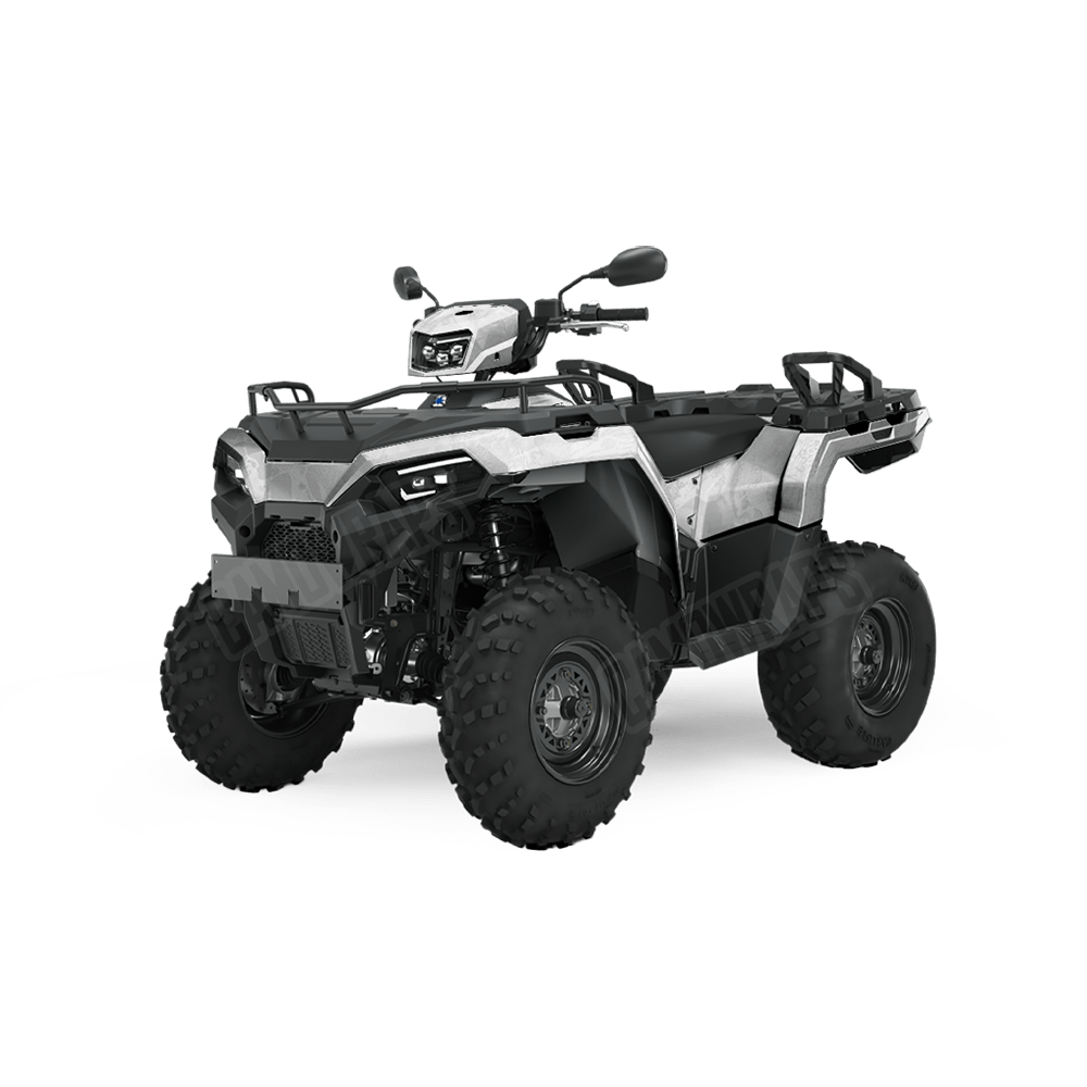Realtree WAV3 White Camo ATV Vinyl Wrap