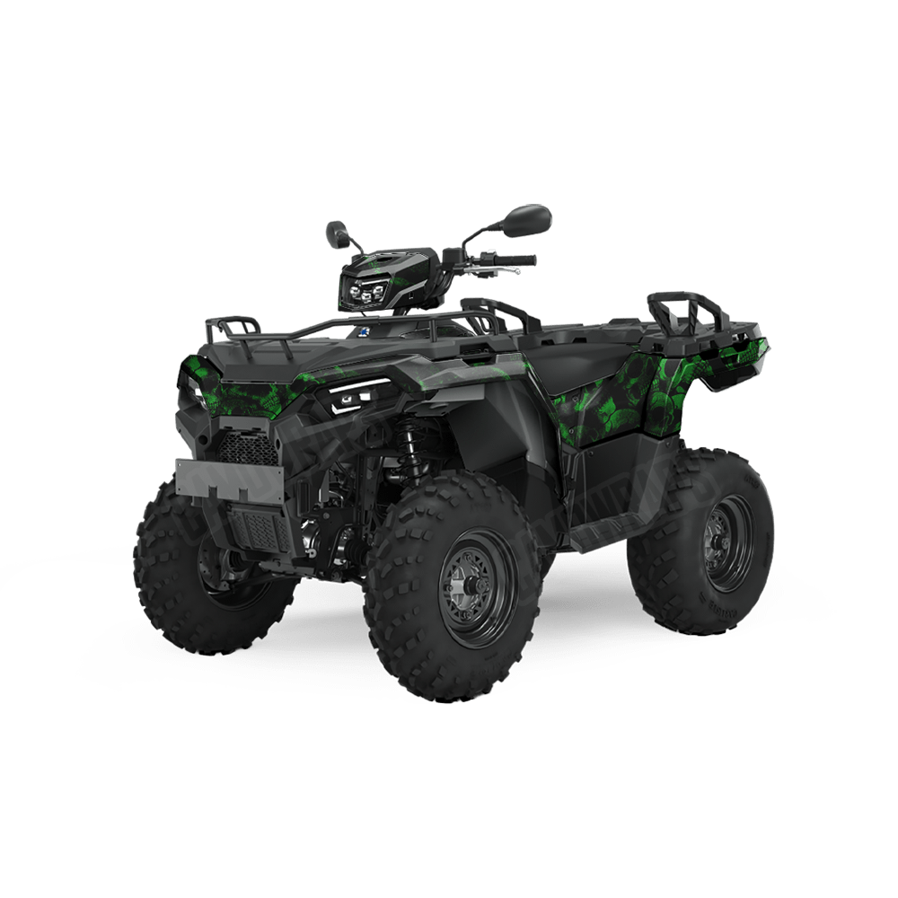 Skull Green ATV Wraps