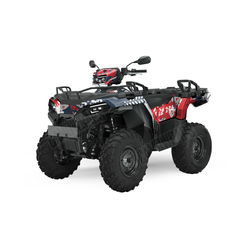 Tire Splatter America ATV Camo Vinyl Wrap