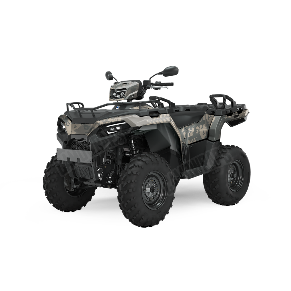 Tire Splatter Army ATV Camo Vinyl Wrap