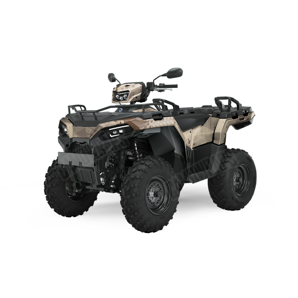 Tire Splatter Desert ATV Camo Vinyl Wrap