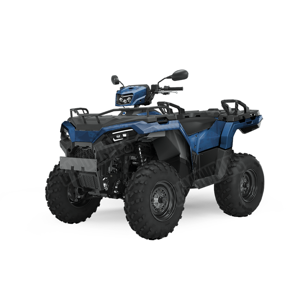 Tire Splatter Elite Blue Camo ATV Vinyl Wrap