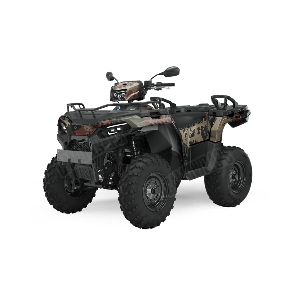 Tire Splatter Militant Copper Camo ATV Vinyl Wrap