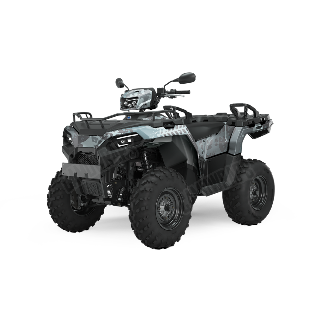 Tire Splatter Overcast ATV Camo Vinyl Wrap