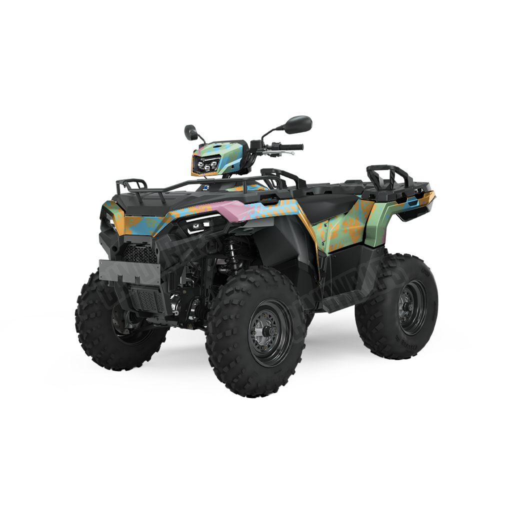 Tire Splatter Sherbert ATV Camo Vinyl Wrap