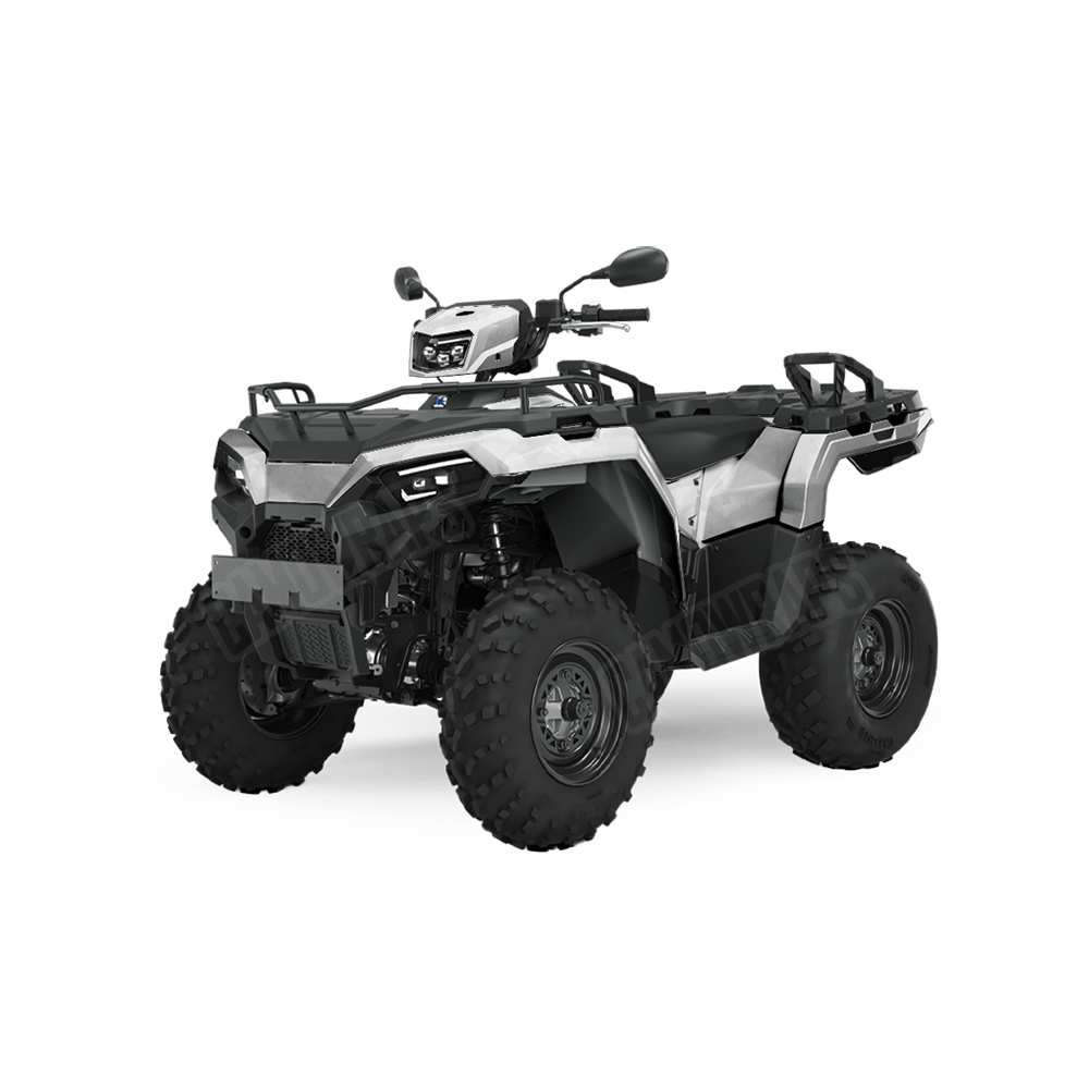 Treetop Elite White Camo ATV Vinyl Wrap