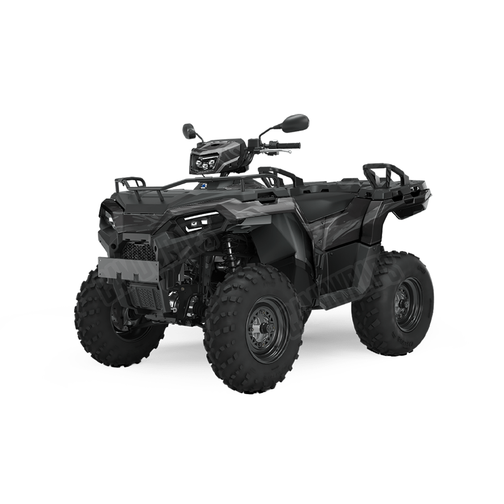 Vietnam Tiger Stripe Elite Black Camo ATV Vinyl Wrap