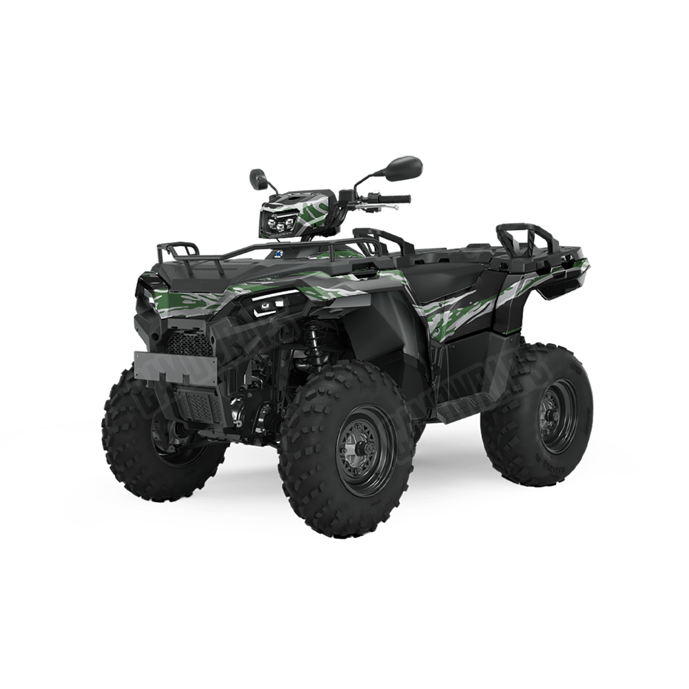 Vietnam Tiger Stripe Green Tiger Camo ATV Vinyl Wrap