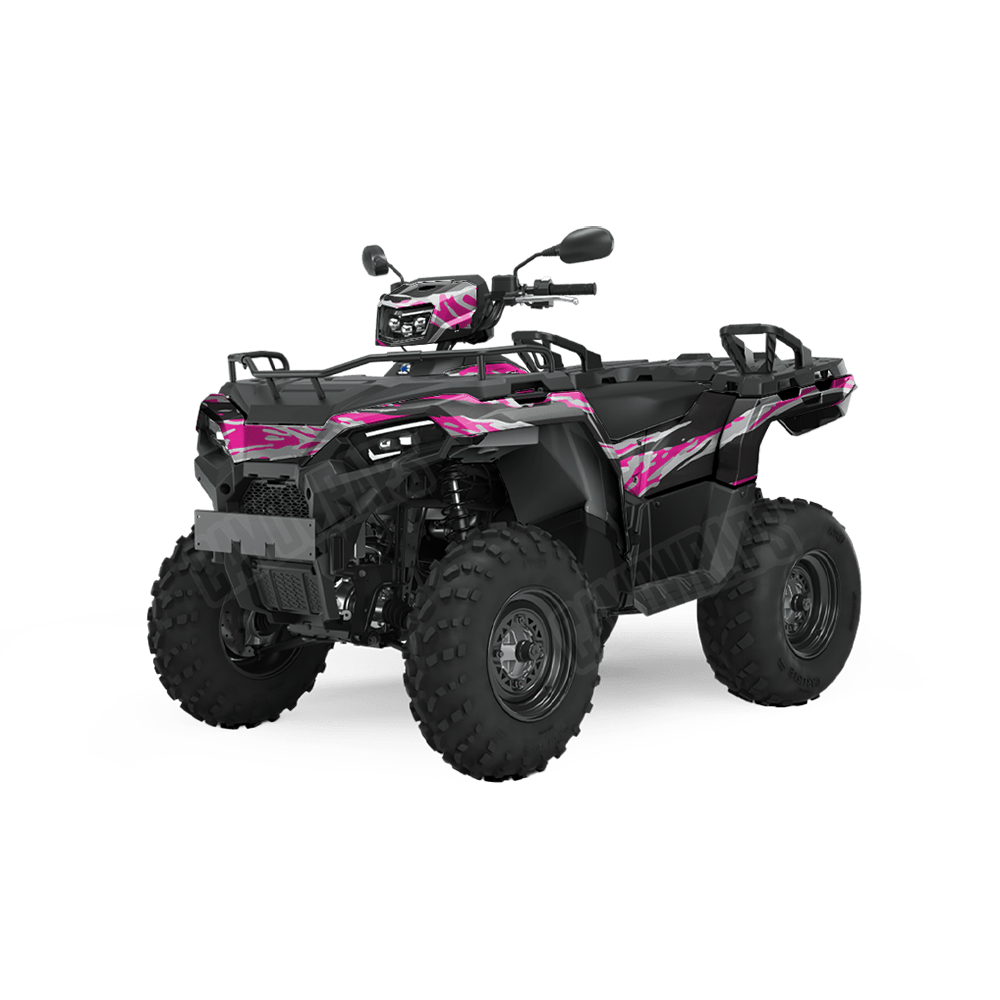 Vietnam Tiger Stripe Magenta Tiger Camo ATV Vinyl Wrap