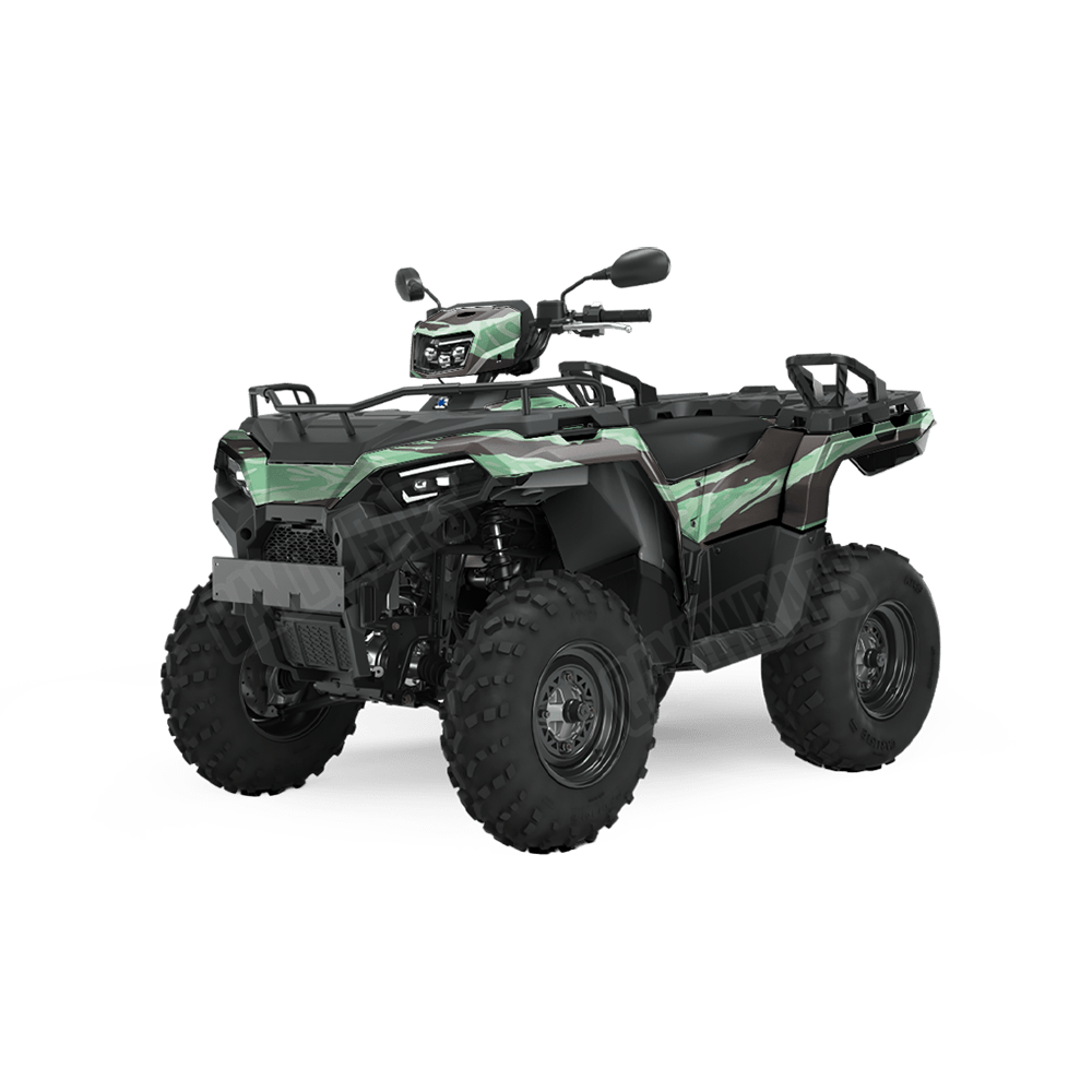 Vietnam Tiger Stripe Mint Chocolate Chip Camo ATV Vinyl Wrap