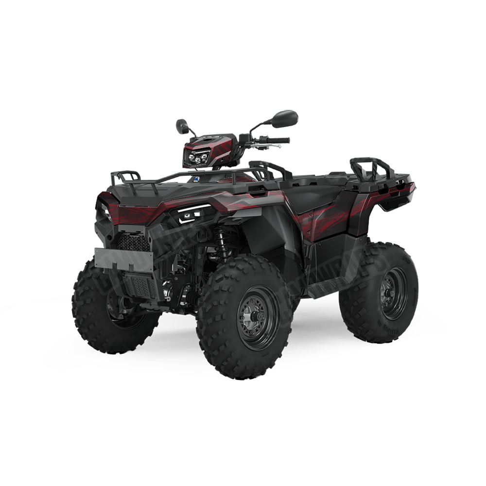 Vietnam Tiger Stripe Vampire Red Camo ATV Vinyl Wrap