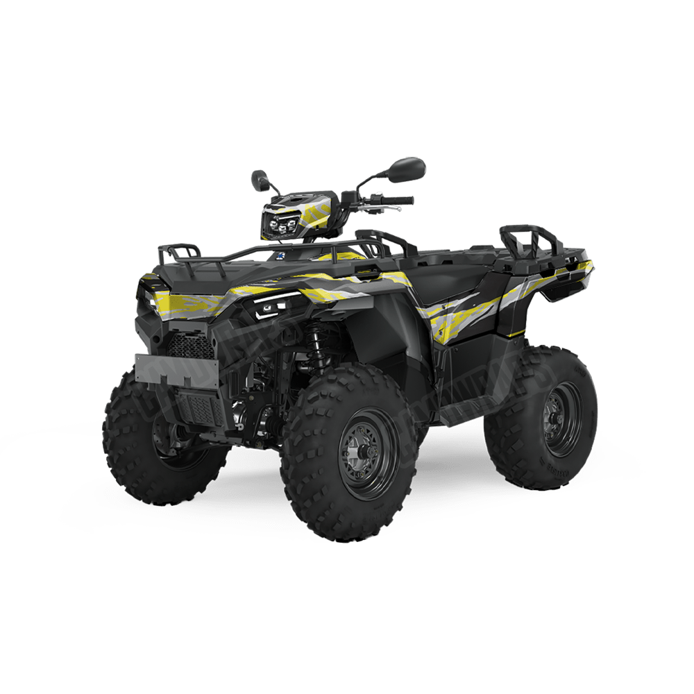 Vietnam Tiger Stripe Yellow Tiger Camo ATV Vinyl Wrap
