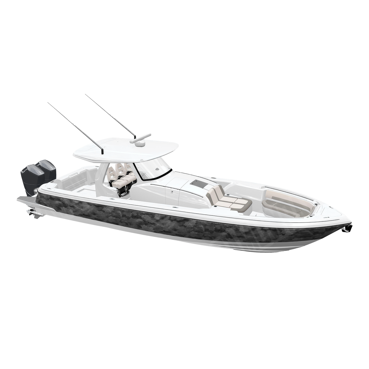 A-TACS Ghost Camo Boat Vinyl Wrap
