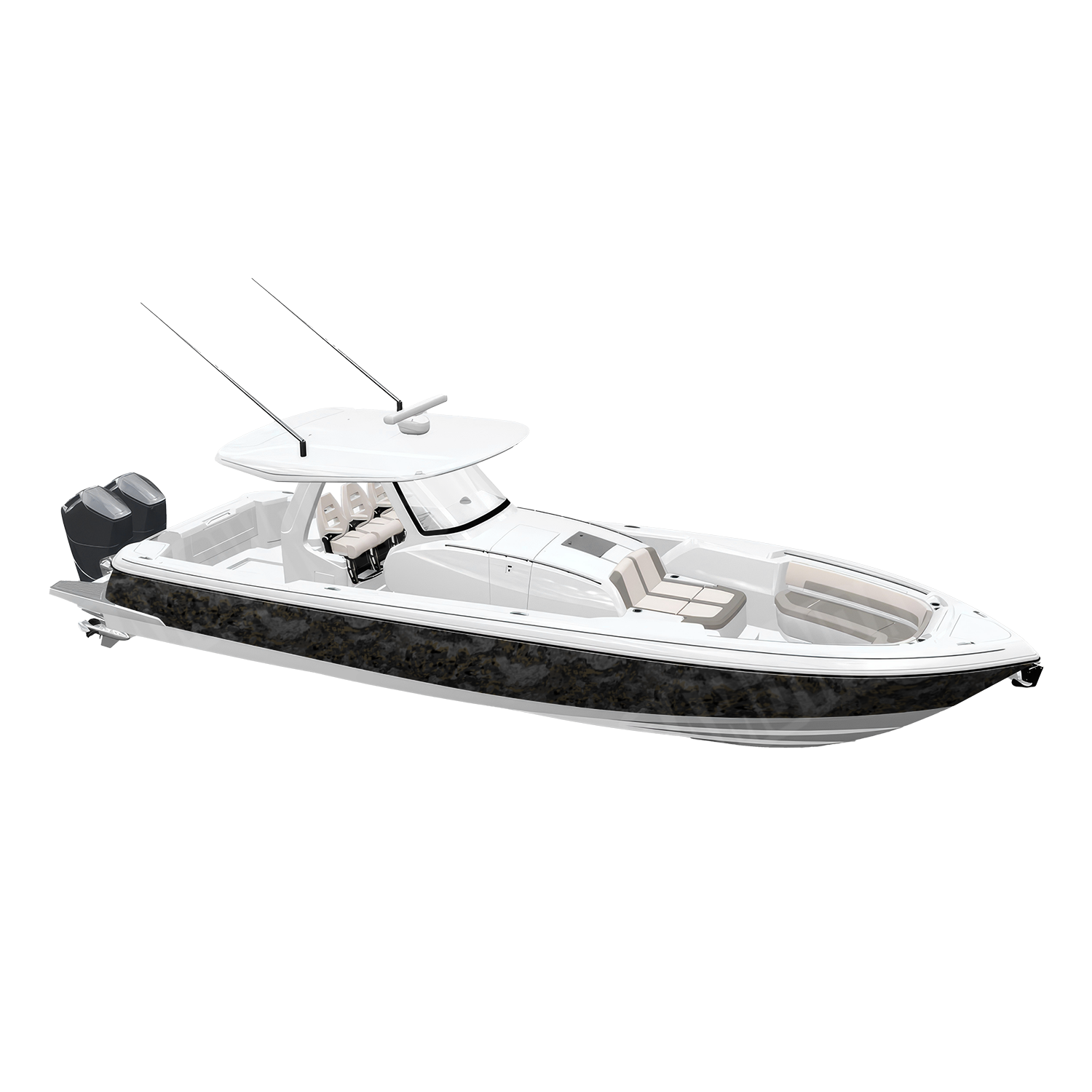 A-TACS U|CON Stealth Camo Boat Vinyl Wrap