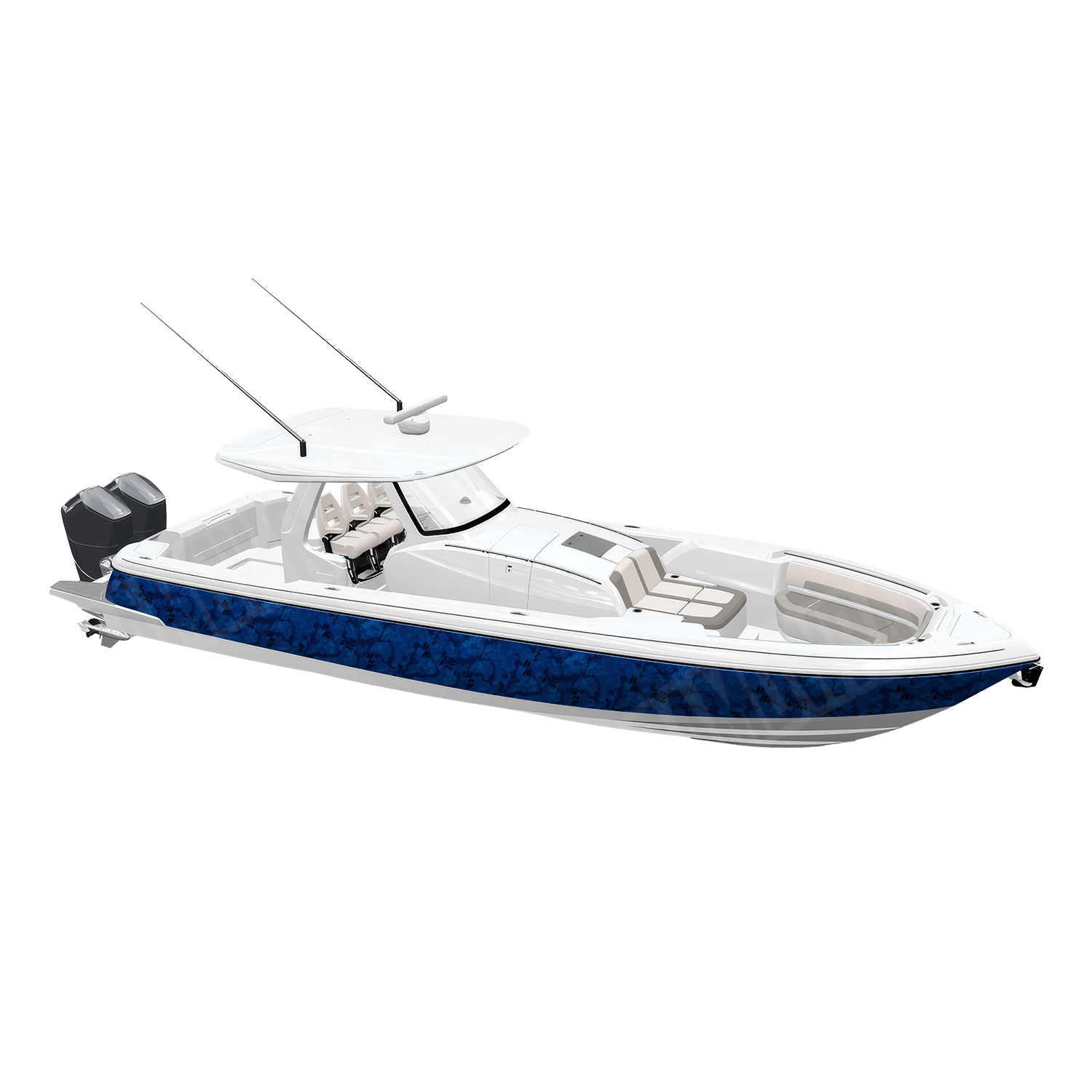 Kryptek Obskura Deep Camo Boat Vinyl Wrap
