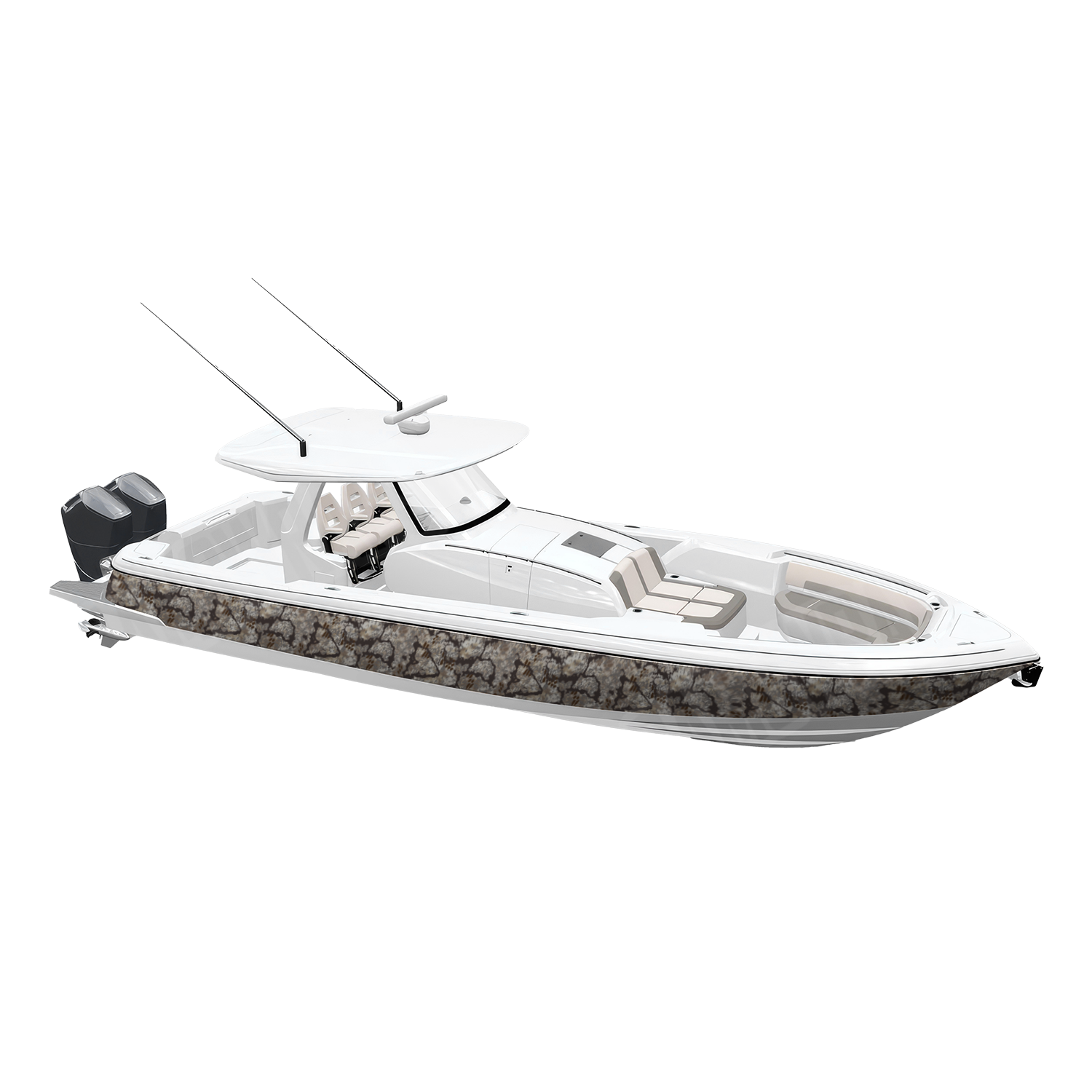 Kryptek Obskura Driftwood Camo Boat Vinyl Wrap