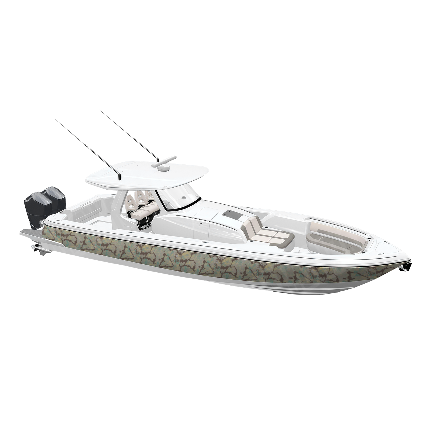 Kryptek Obskura Sundarban Camo Boat Vinyl Wrap