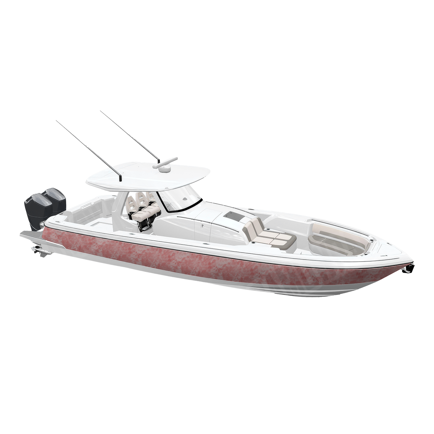 Kryptek Pink Camo Boat Vinyl Wrap