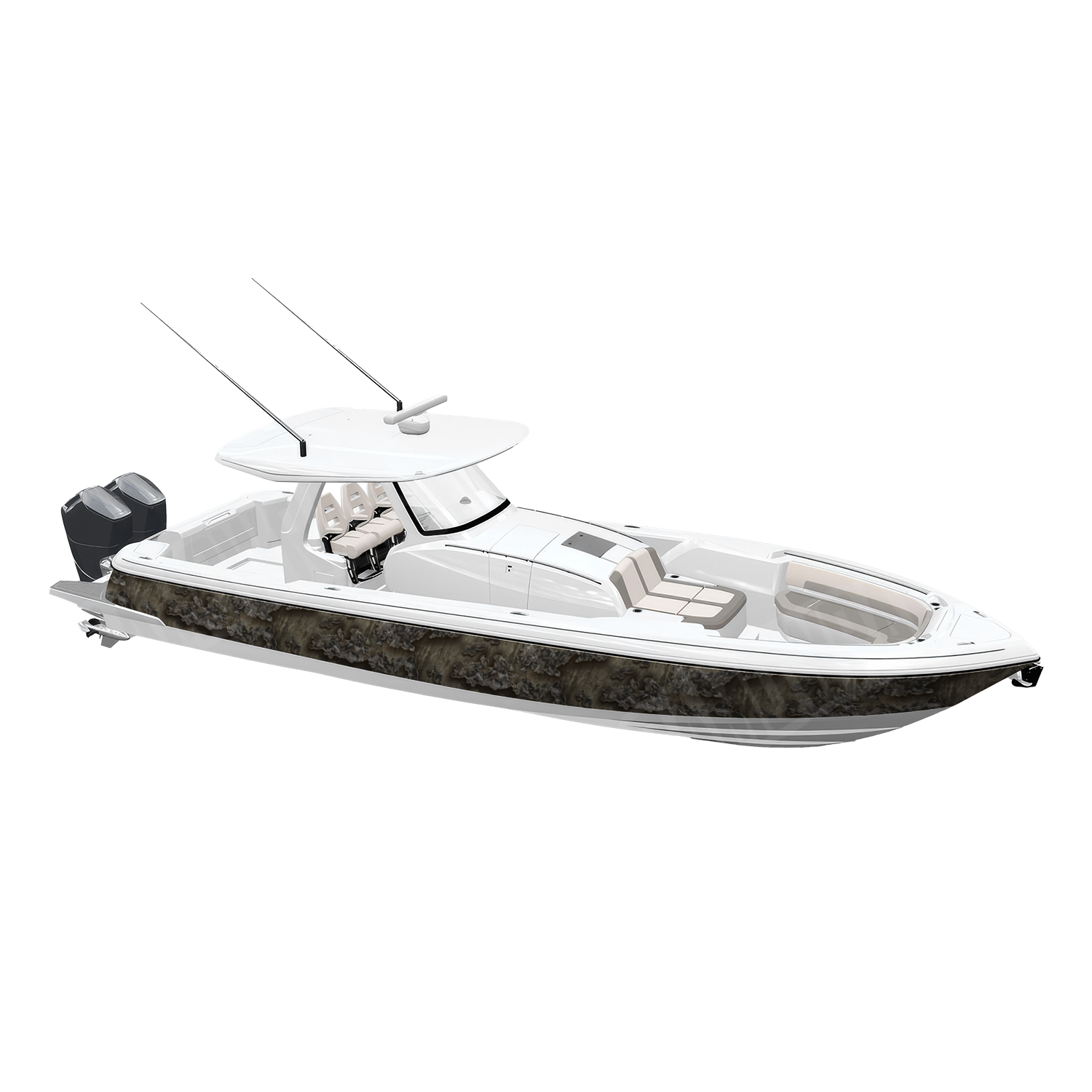Large Realtree Excape Camo Boat Vinyl Wrap
