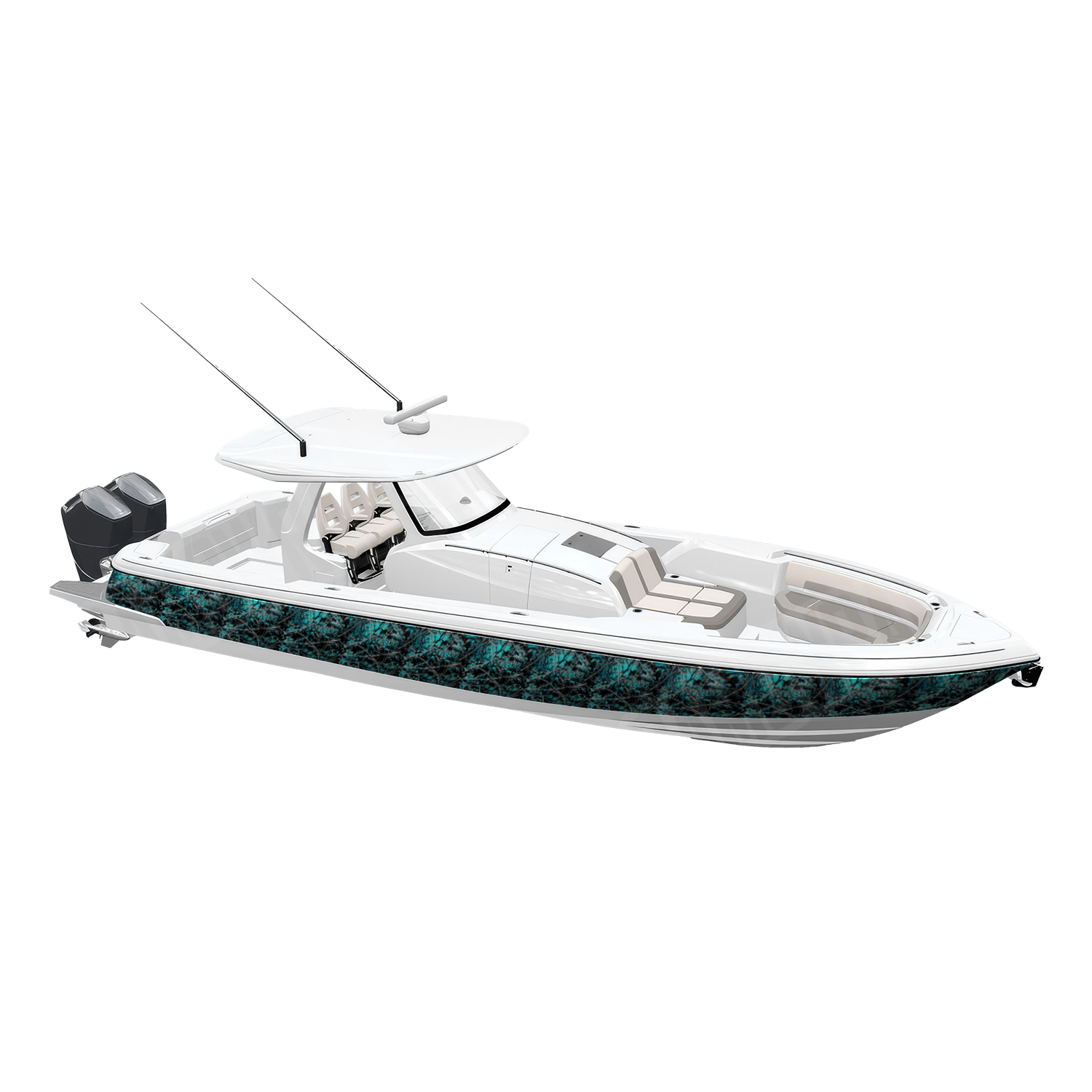 Muddy Girl Serenity Camo Boat Vinyl Wrap