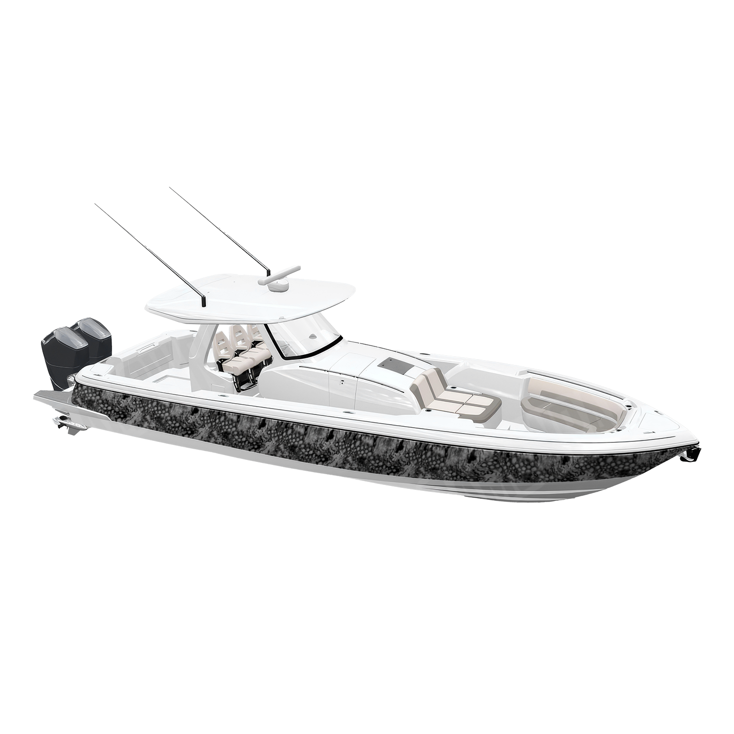 Pulse Blizzard Camo Boat Vinyl Wrap