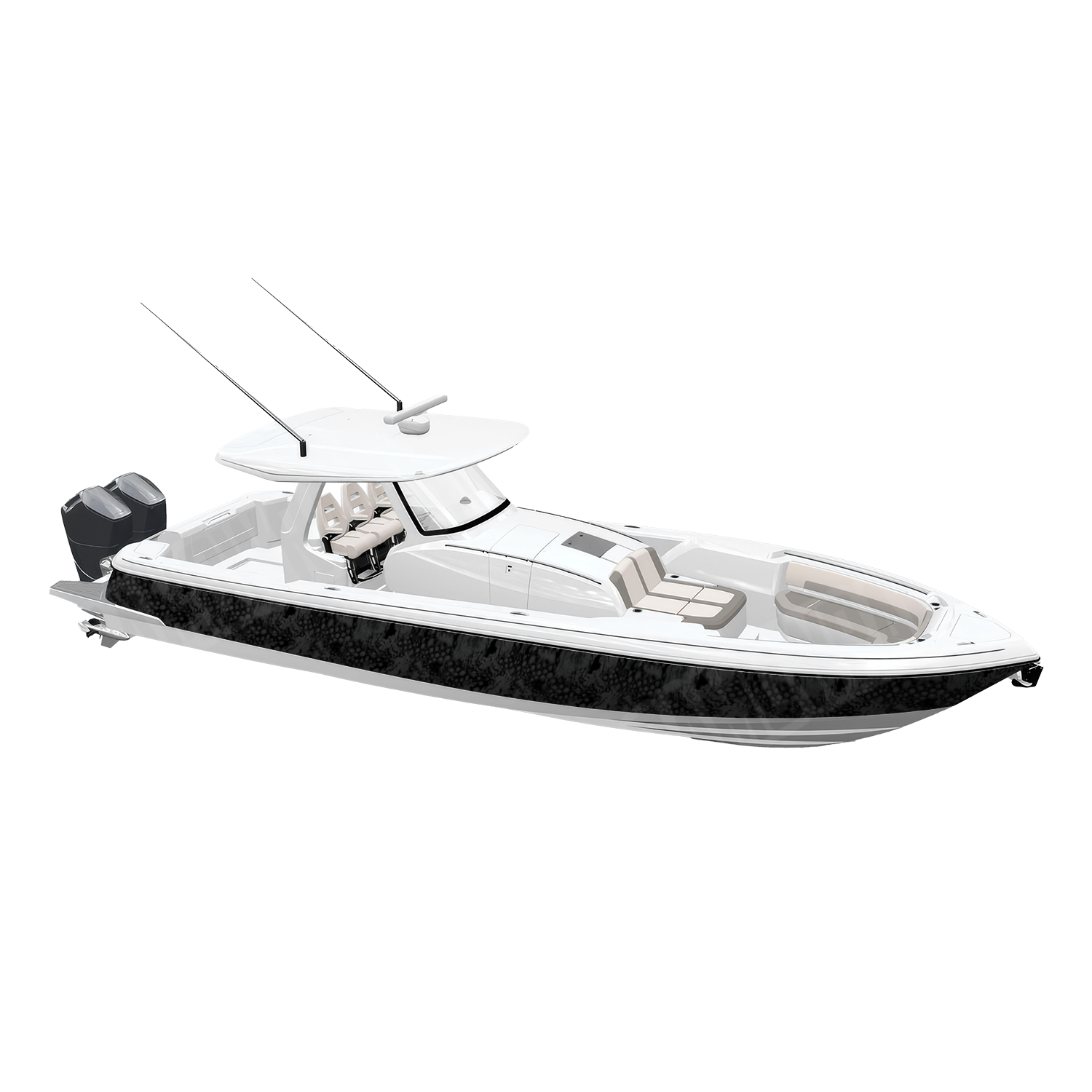 Pulse Midnight Camo Boat Vinyl Wrap