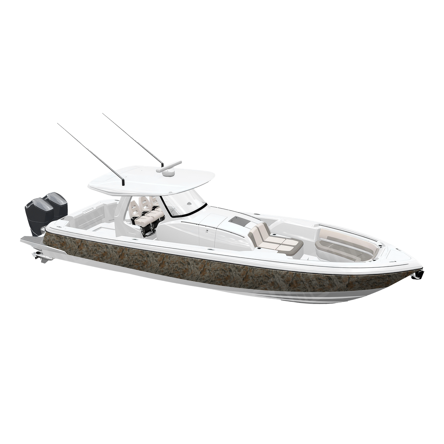 RELV X1 Copperhead Camo Boat Vinyl Wrap