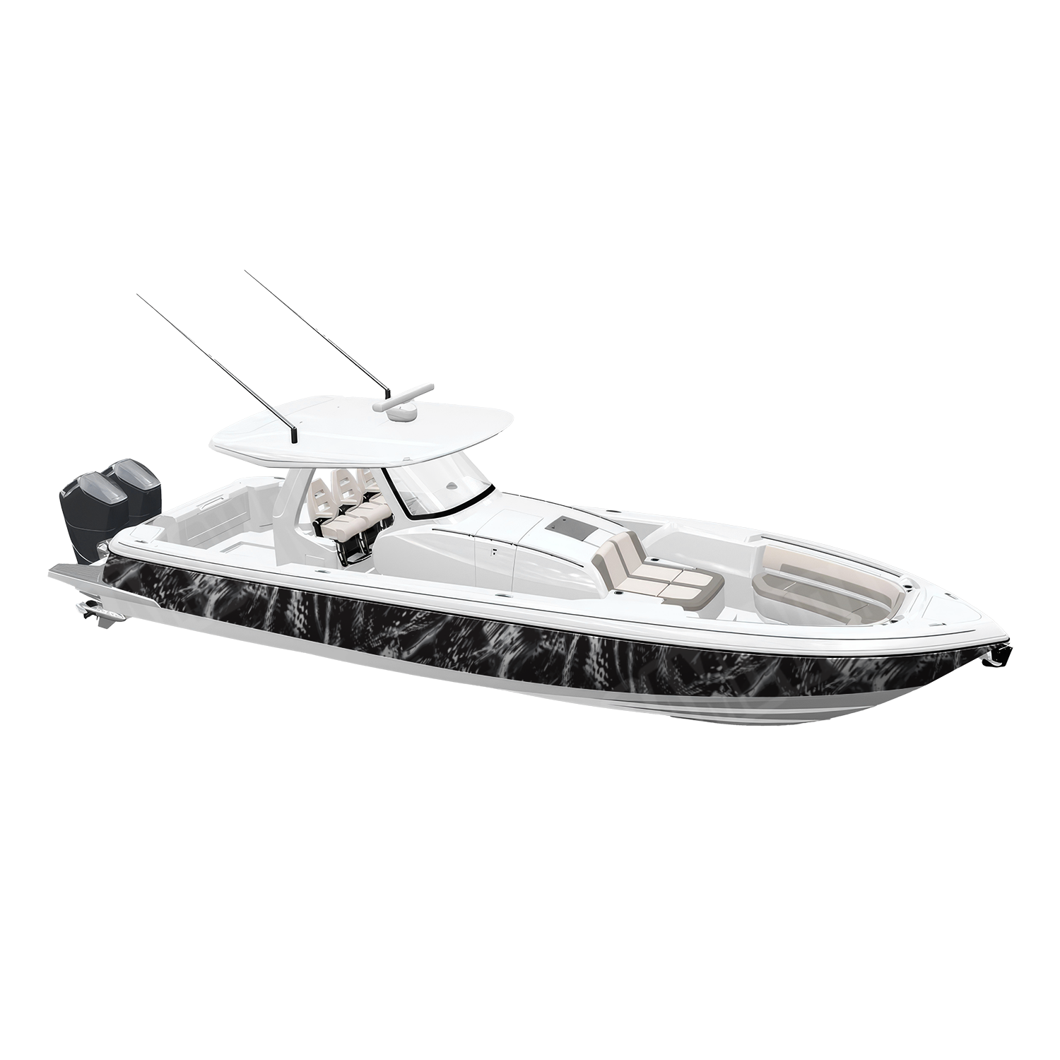 RELV X3 Medusa Camo Boat Vinyl Wrap