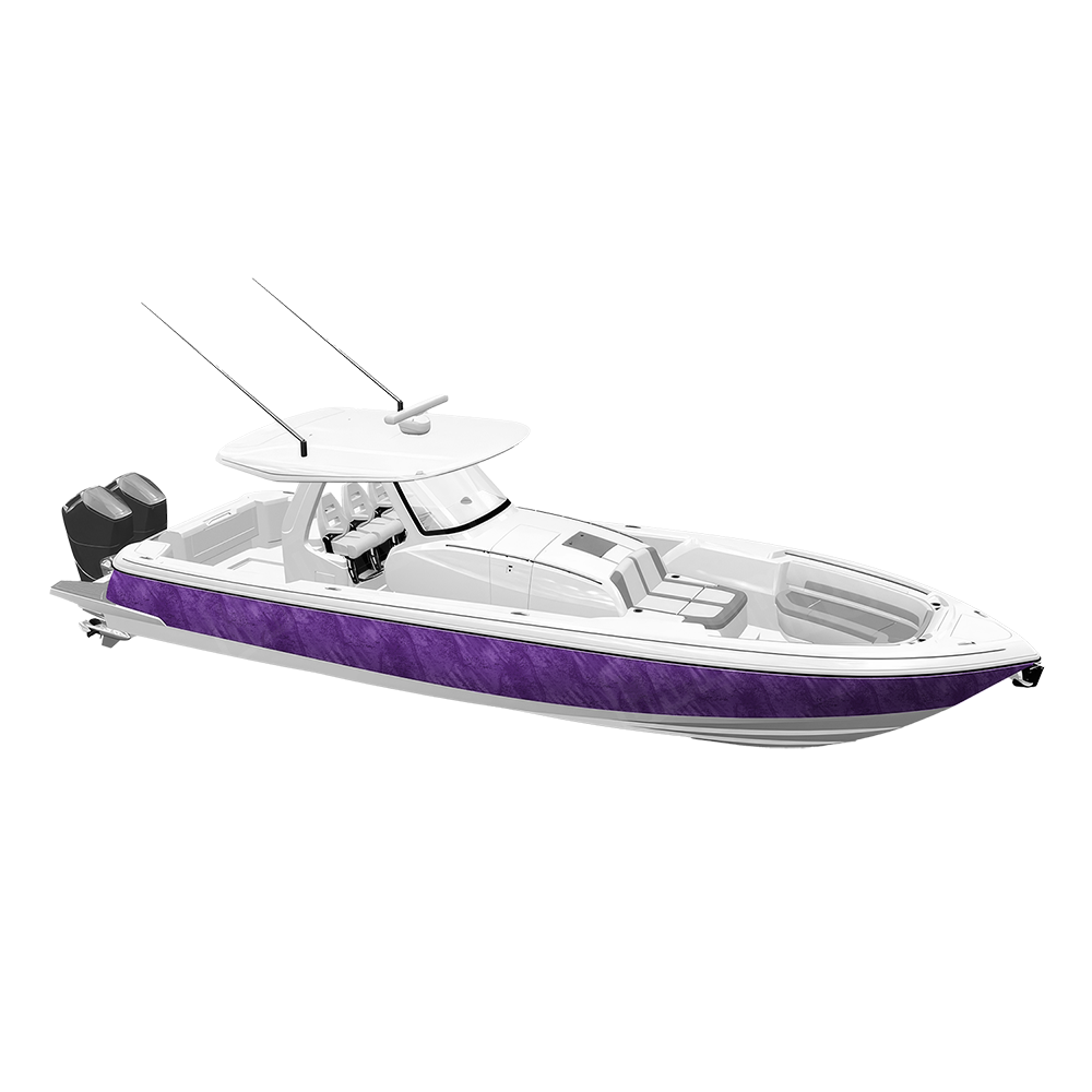 Realtree Fishing Purple Camo Boat Vinyl Wrap