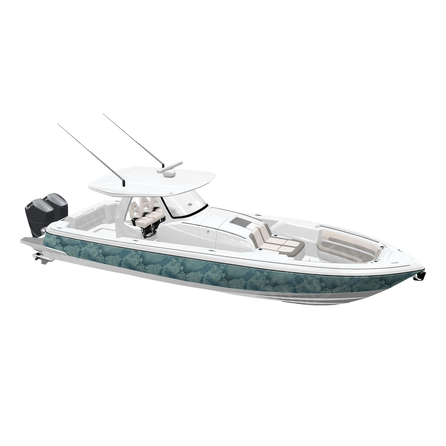 Realtree XTREME Caribbean Camo Boat Vinyl Wrap