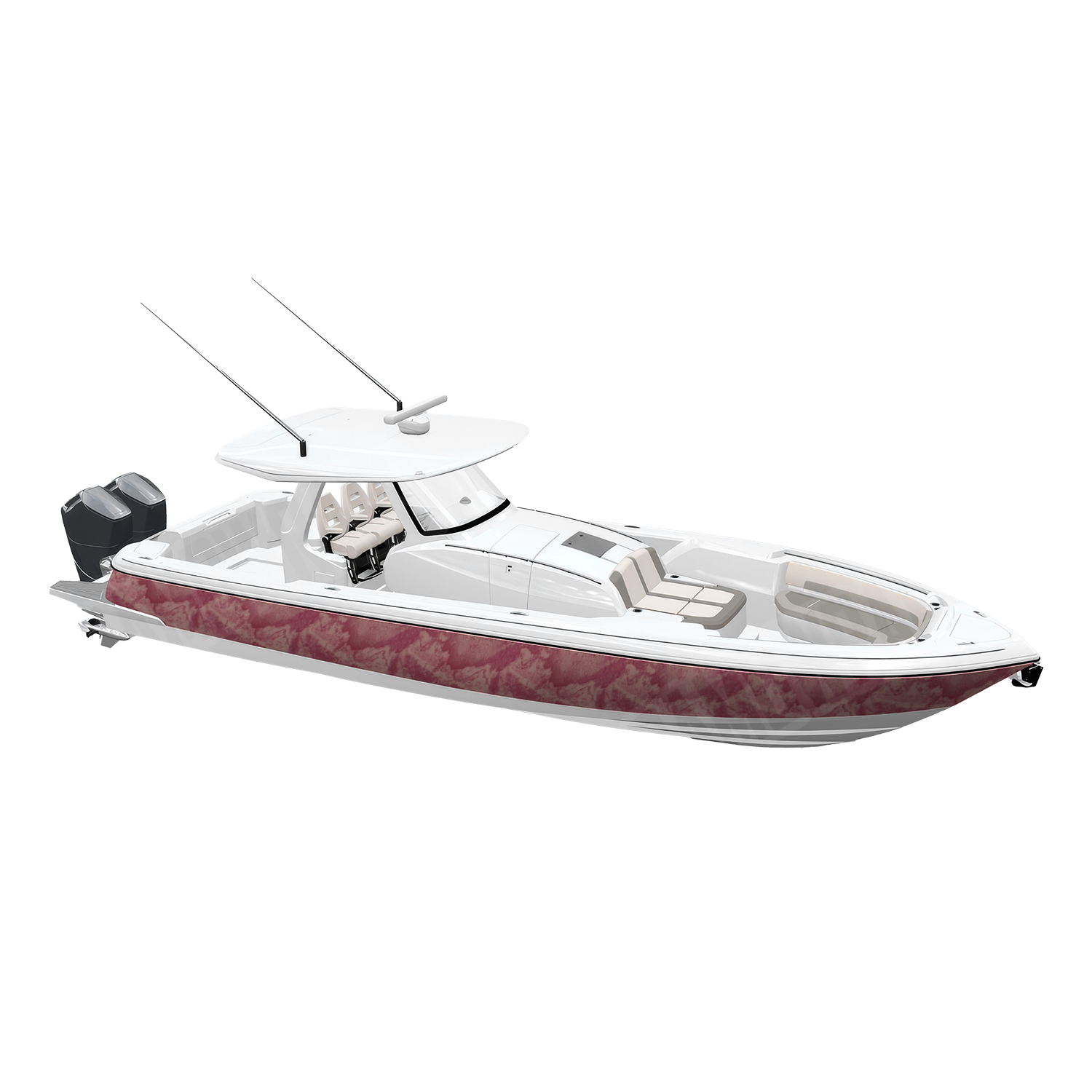 Realtree XTREME Coral Camo Boat Vinyl Wrap