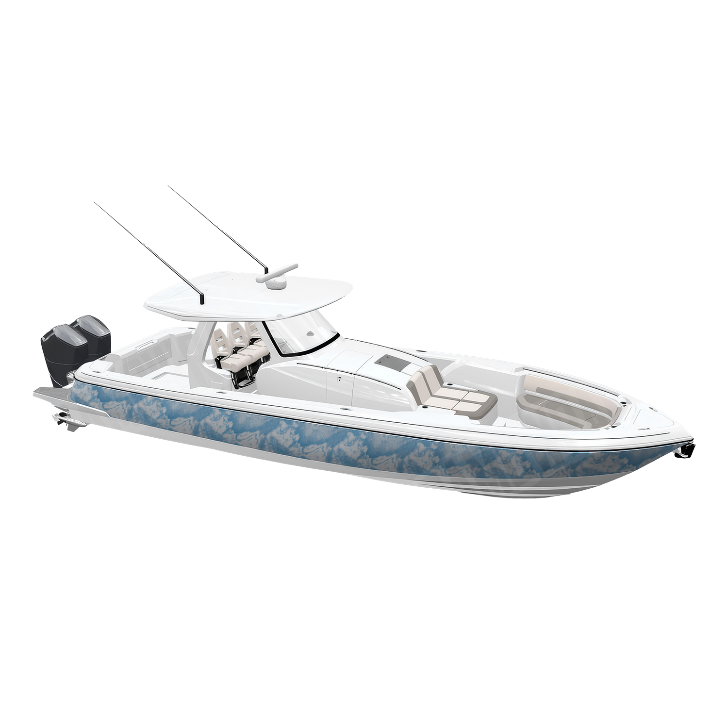 Realtree XTREME Ice Camo Boat Vinyl Wrap
