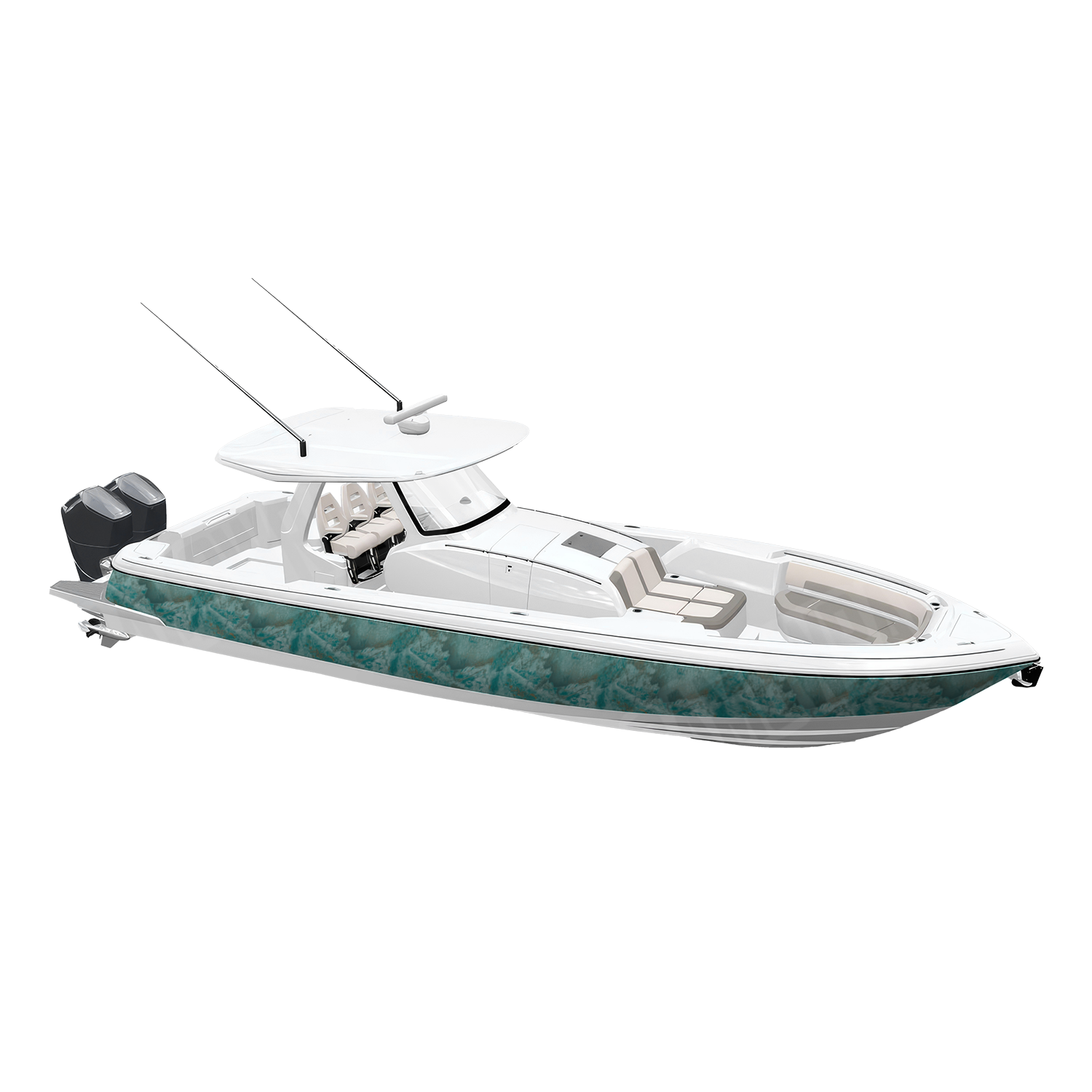 Realtree XTREME Miami Camo Boat Vinyl Wrap